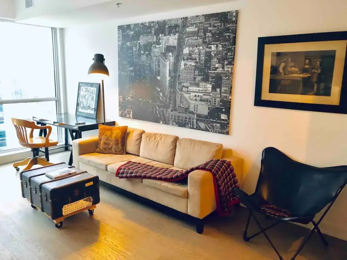 Loft urbain avec vue