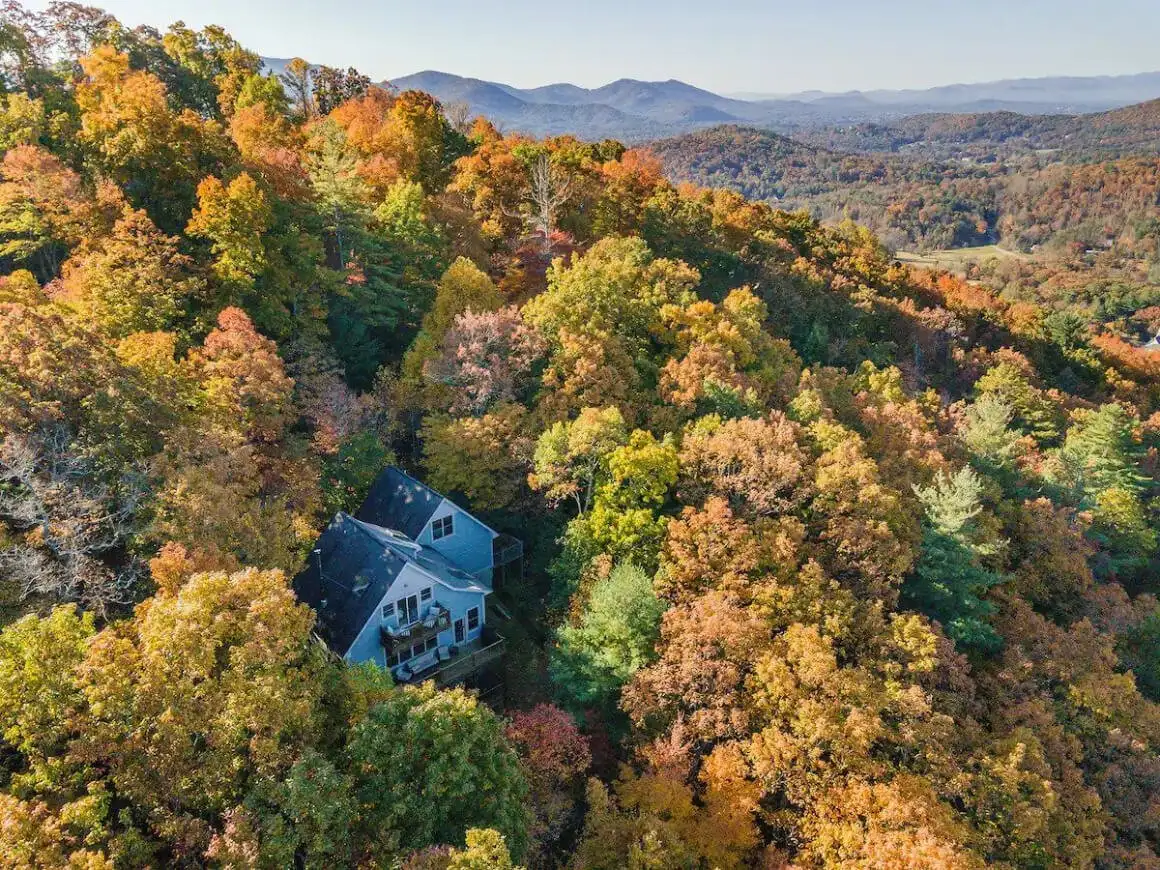 Nhà gỗ trên núi thanh lịch ở Asheville