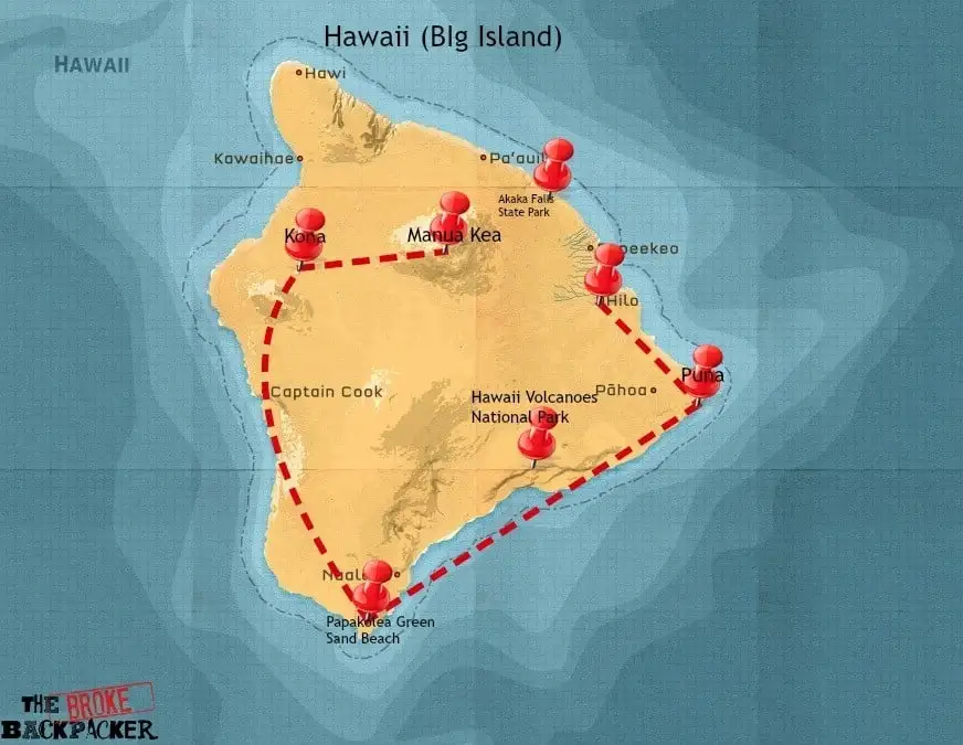 itinéraire hawaï 14 jours
