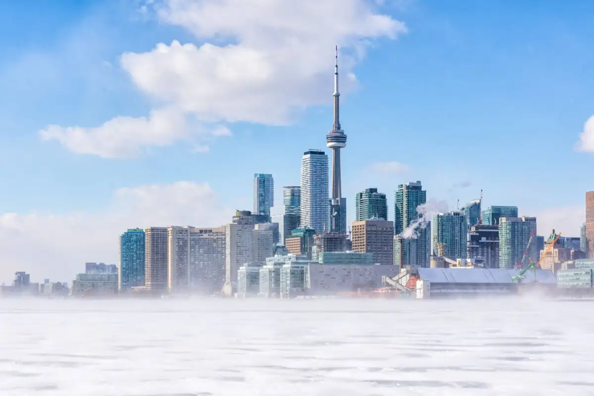 Toits de Toronto en hiver