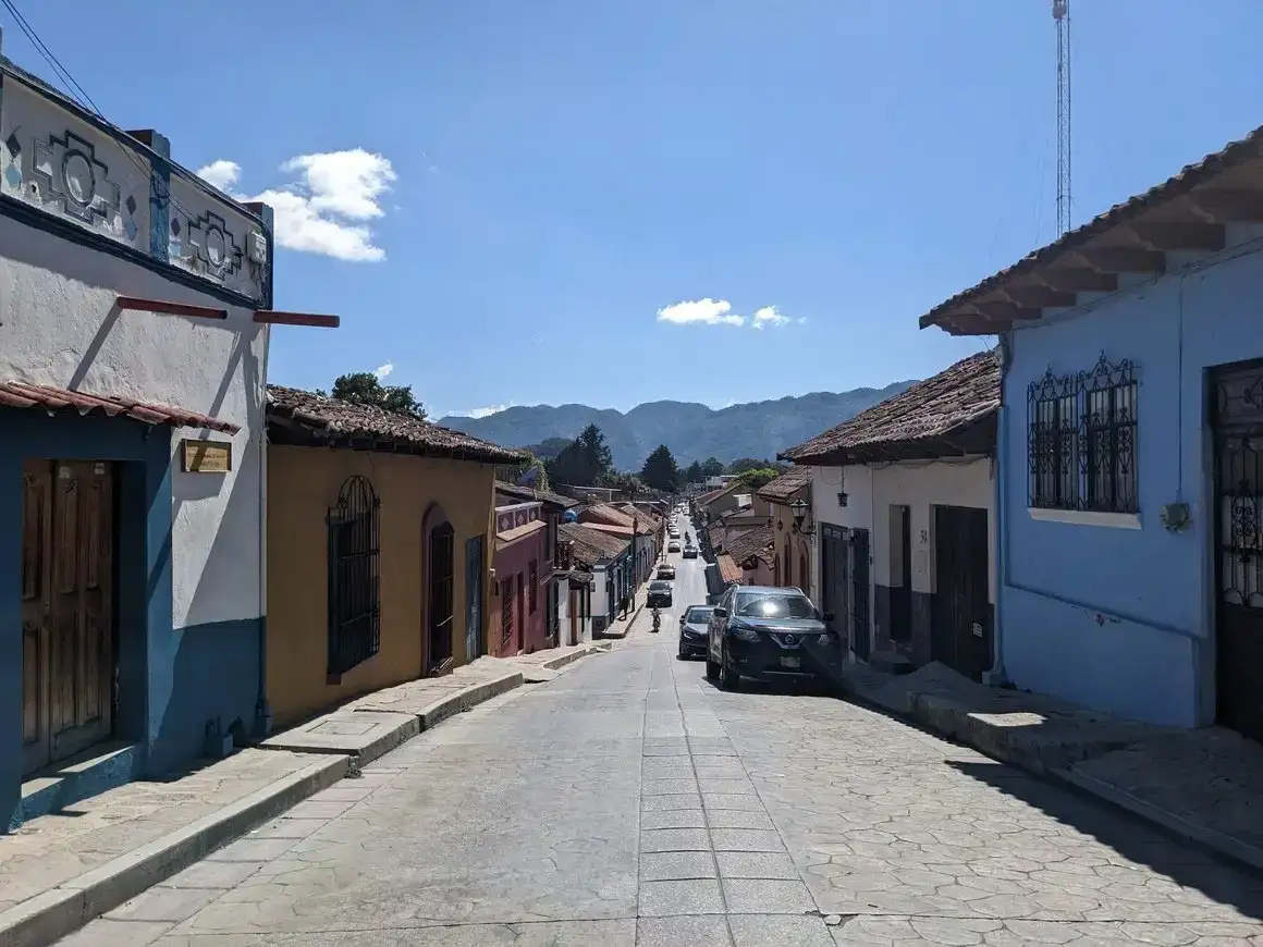 Vista da rua de San Cristobal - México