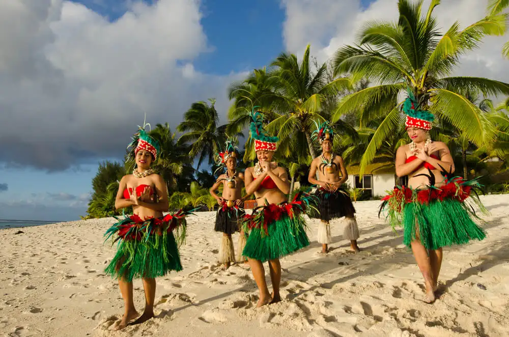 Tahiti-dans in actie