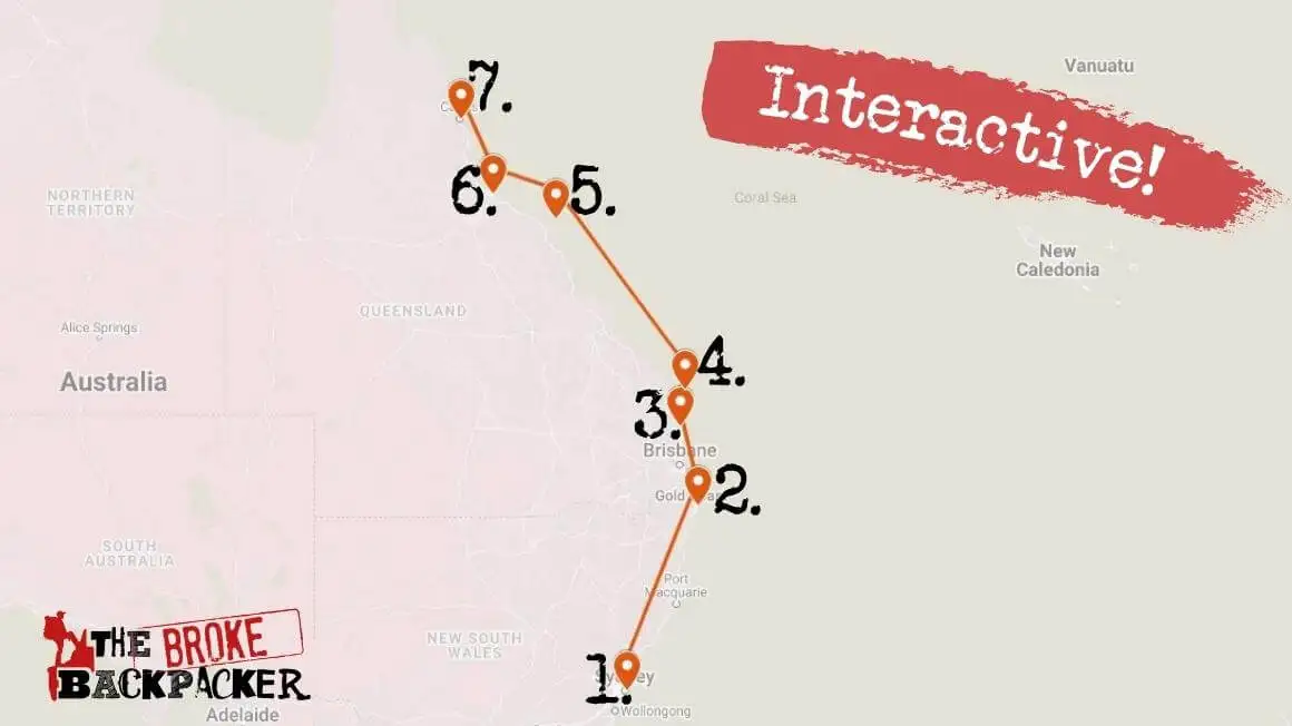Itinéraire de randonnée de 3 semaines en Australie