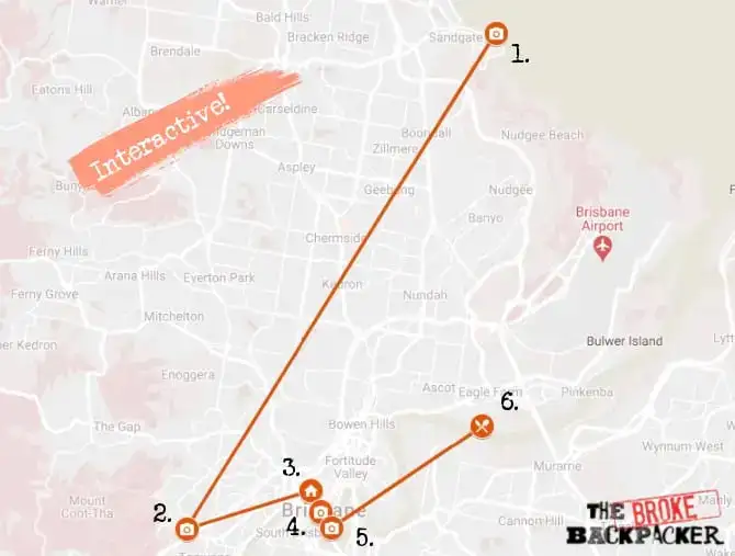 2. Gün Brisbane Haritası