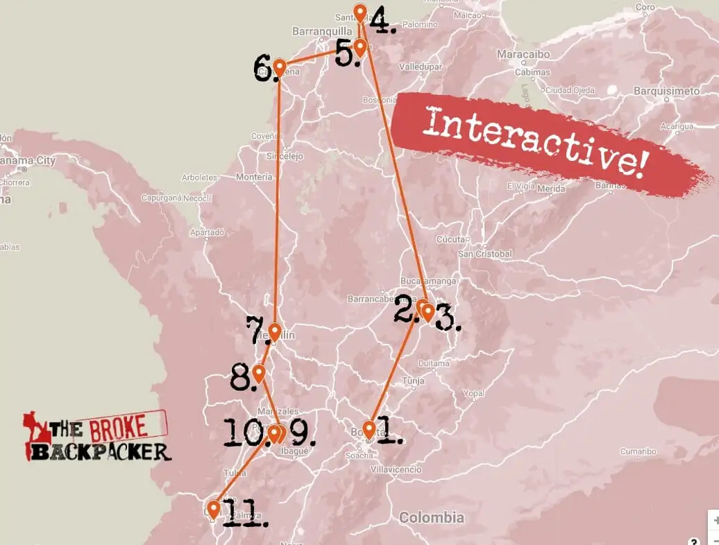Itinerário de 4 semanas para mochilão na Colômbia