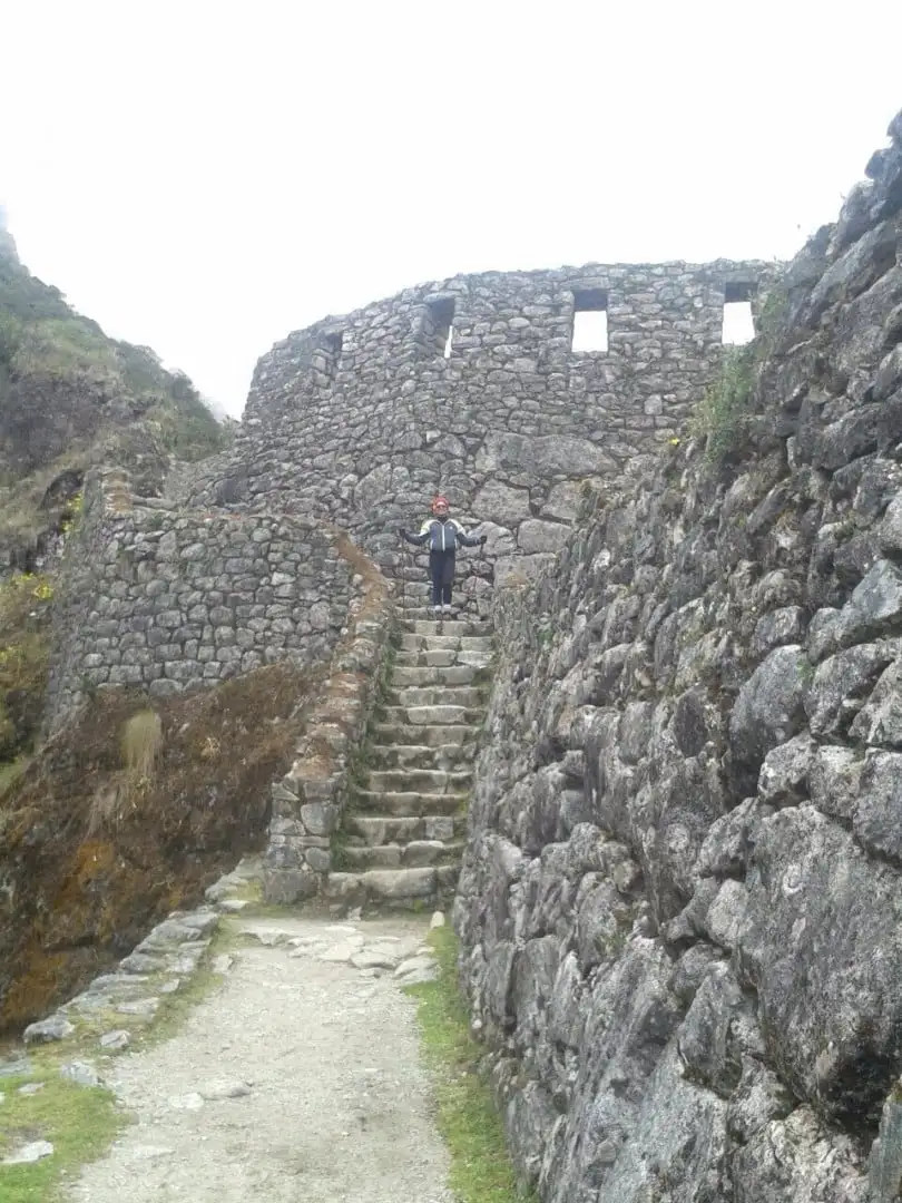 Ruínas incas na trilha