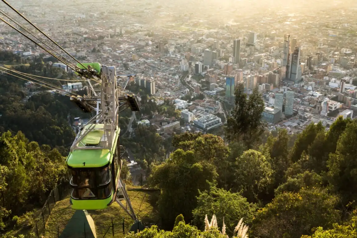 Monserrat Bogota Kolombiya'ya Furniküler