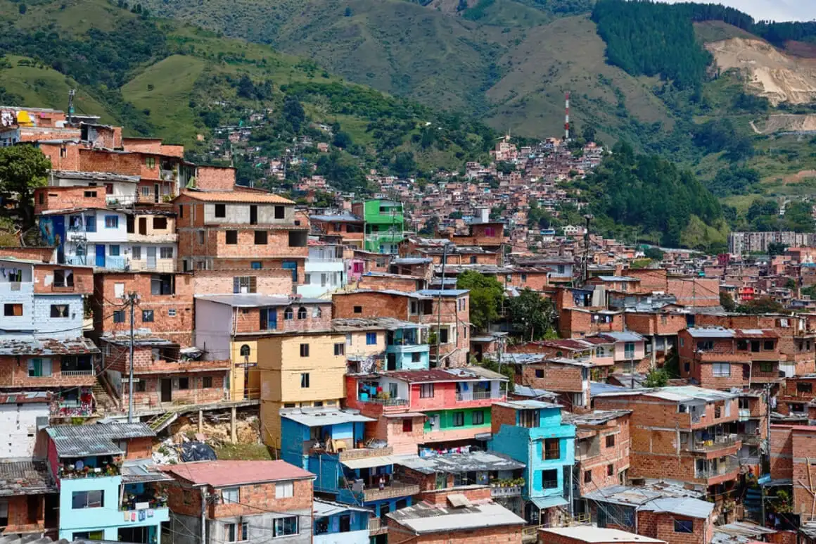 Bölge Comuna 13 Medellin Kolombiya