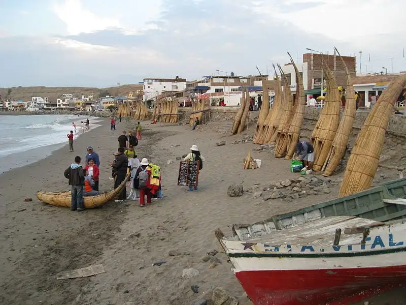 Bateaux de pêche du Pérou à Huanchaco