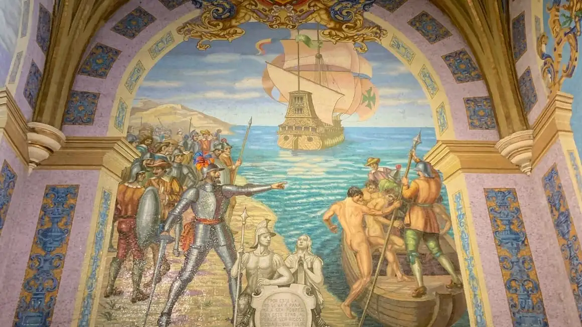 une église à Lima, au Pérou avec une peinture
