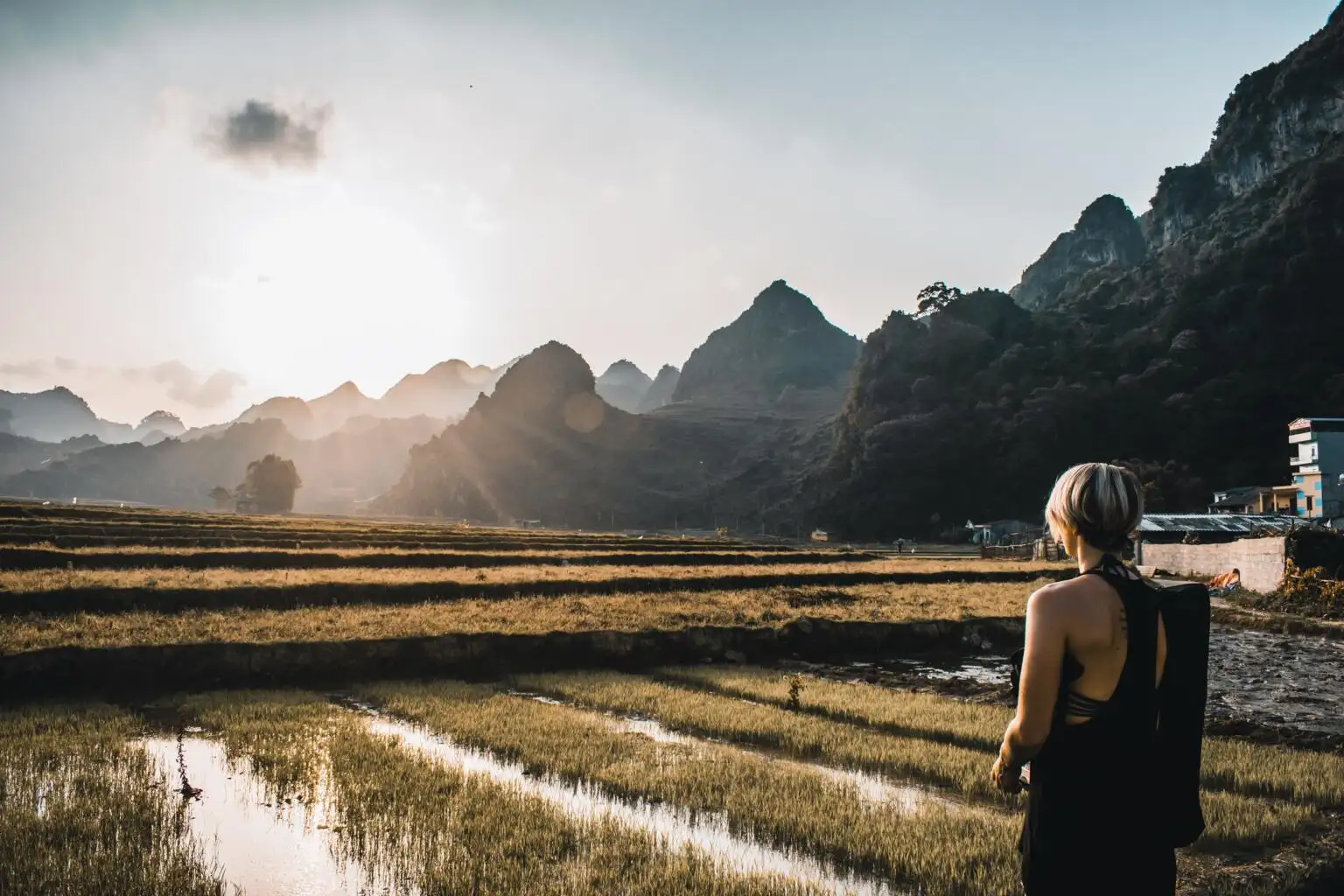 Matins sur la boucle Ha-Giang au Vietnam