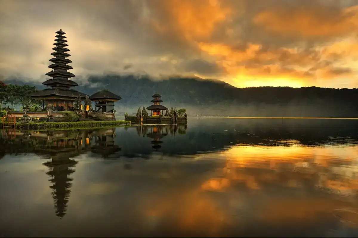 coucher de soleil à bali