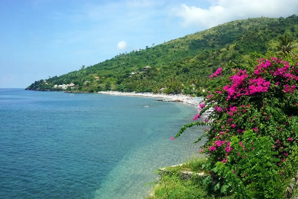L'un des nombreux points de vue à Amed, Bali.