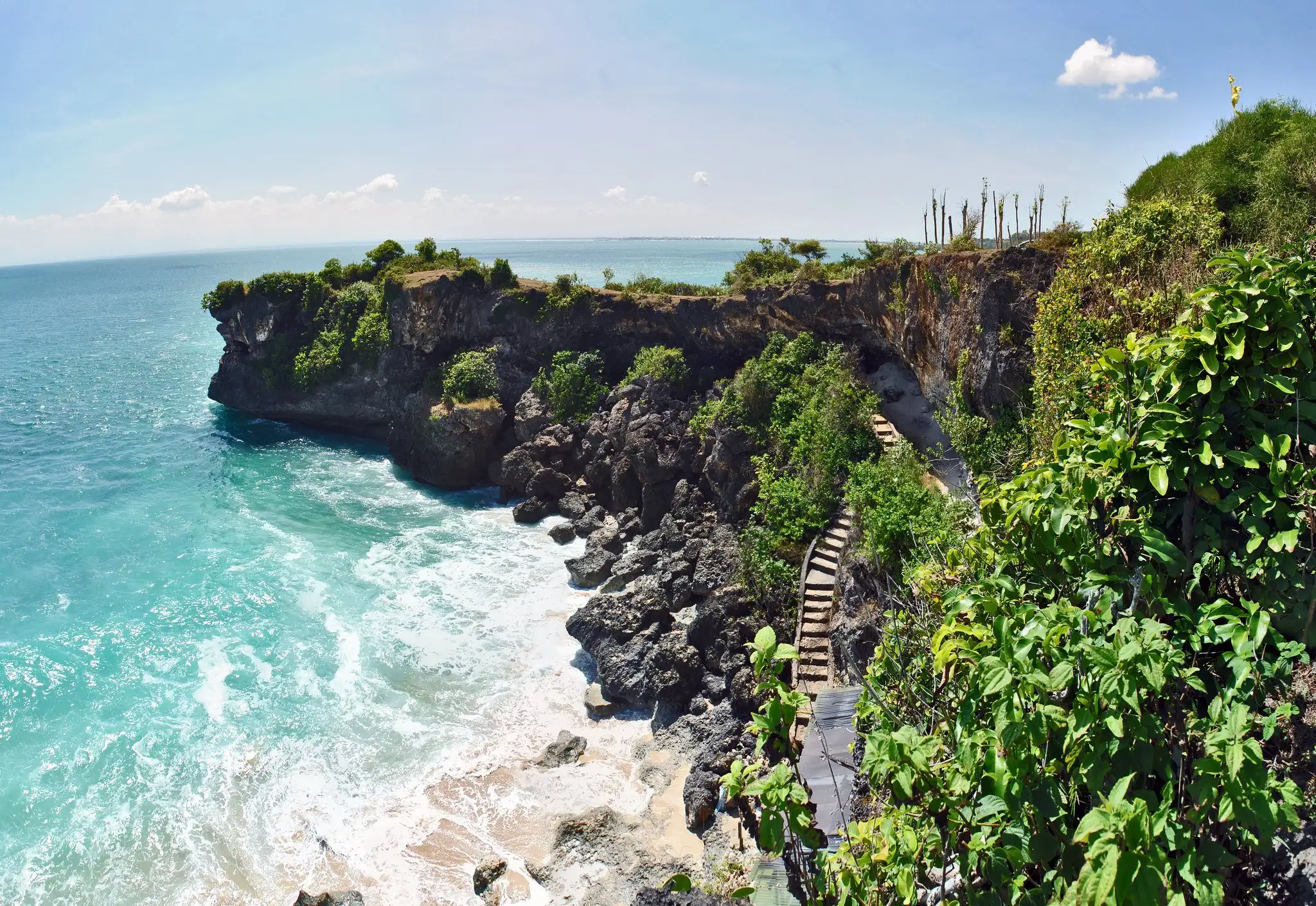 Point de vue de la plage de Balangan Uluwatu Bali