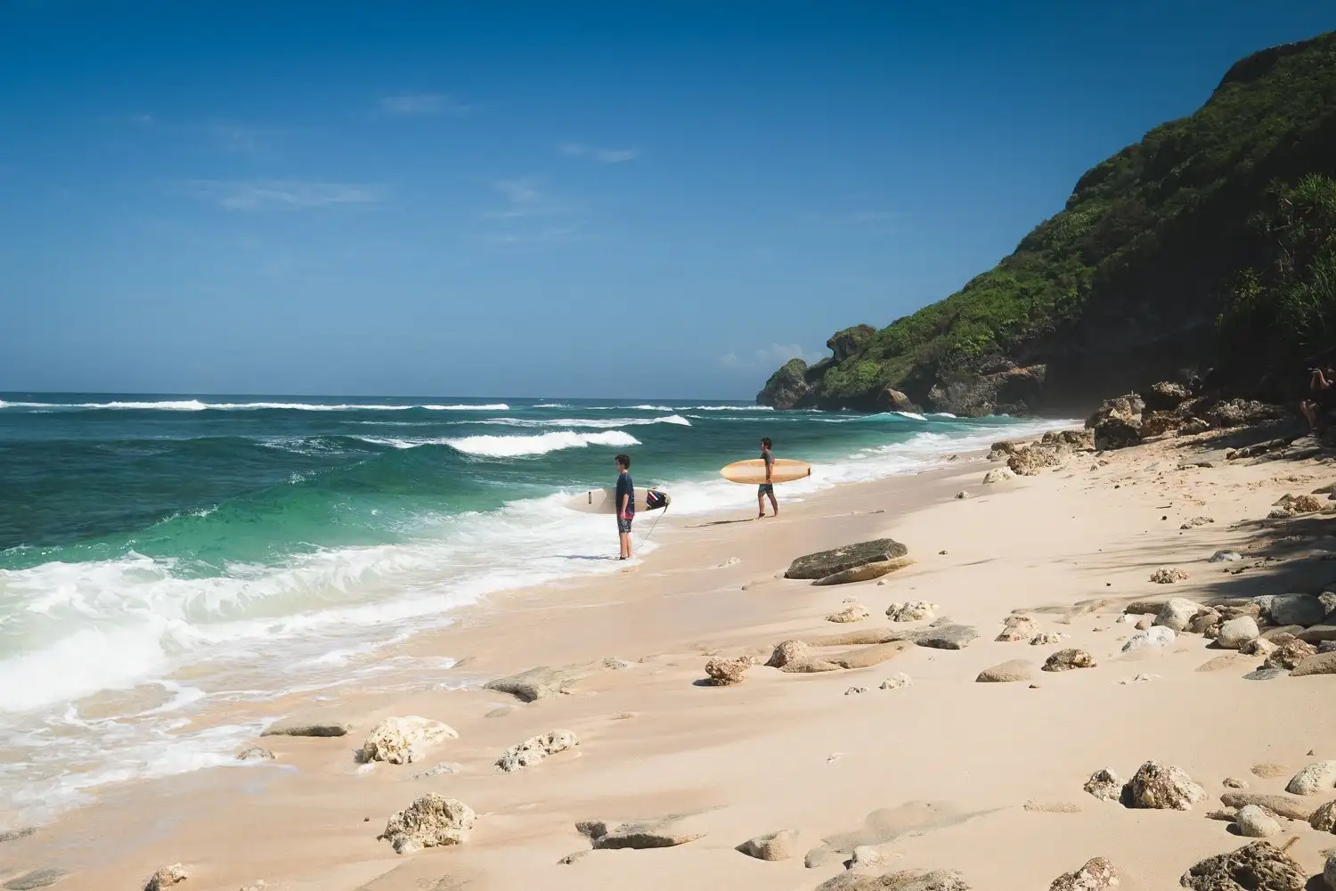 plage à uluwatu
