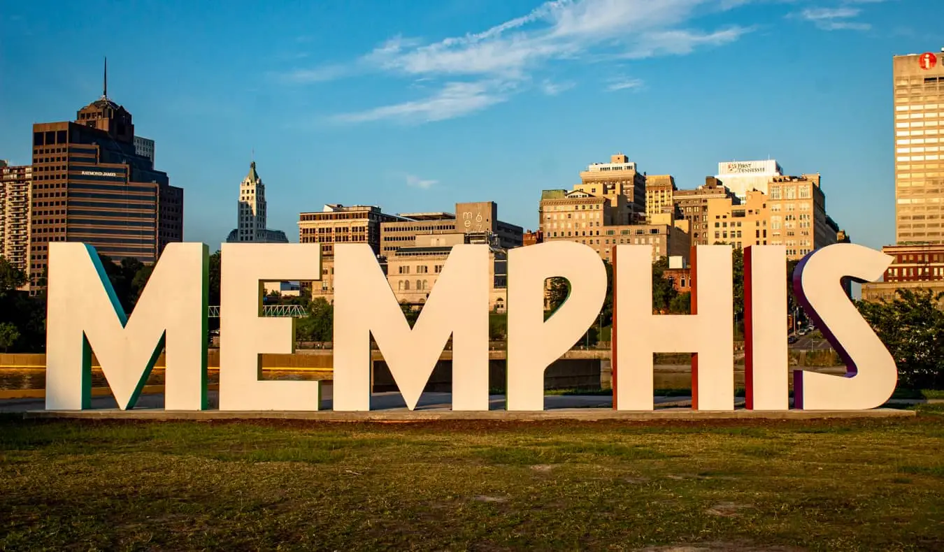 Le grand panneau Memphis à Memphis, Tennessee