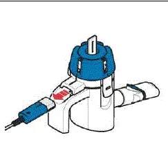 Disconnect the Handset from the Connection cord. - Illustration