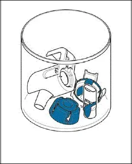 Wash all Handset parts in warm soapy water (water and clear liquid dishwashing soap) for about 10 seconds. - Illustration