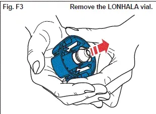 Remove the LONHALA vial. - Illustration