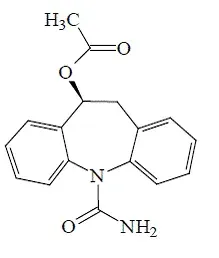 APTIOM® (eslicarbazepine acetate) Structural Formula Illustration