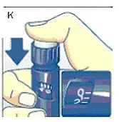 Insert the needle into your skin - Illustration