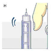 Tap the cartridge gently - Illustration
