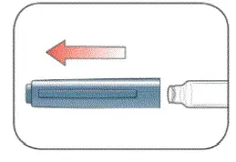 Gently move the vial up and down (invert) at least 10 times - Illustration
