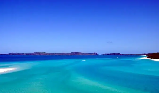 Pogled na slikovite otoke Whitsunday v Avstraliji