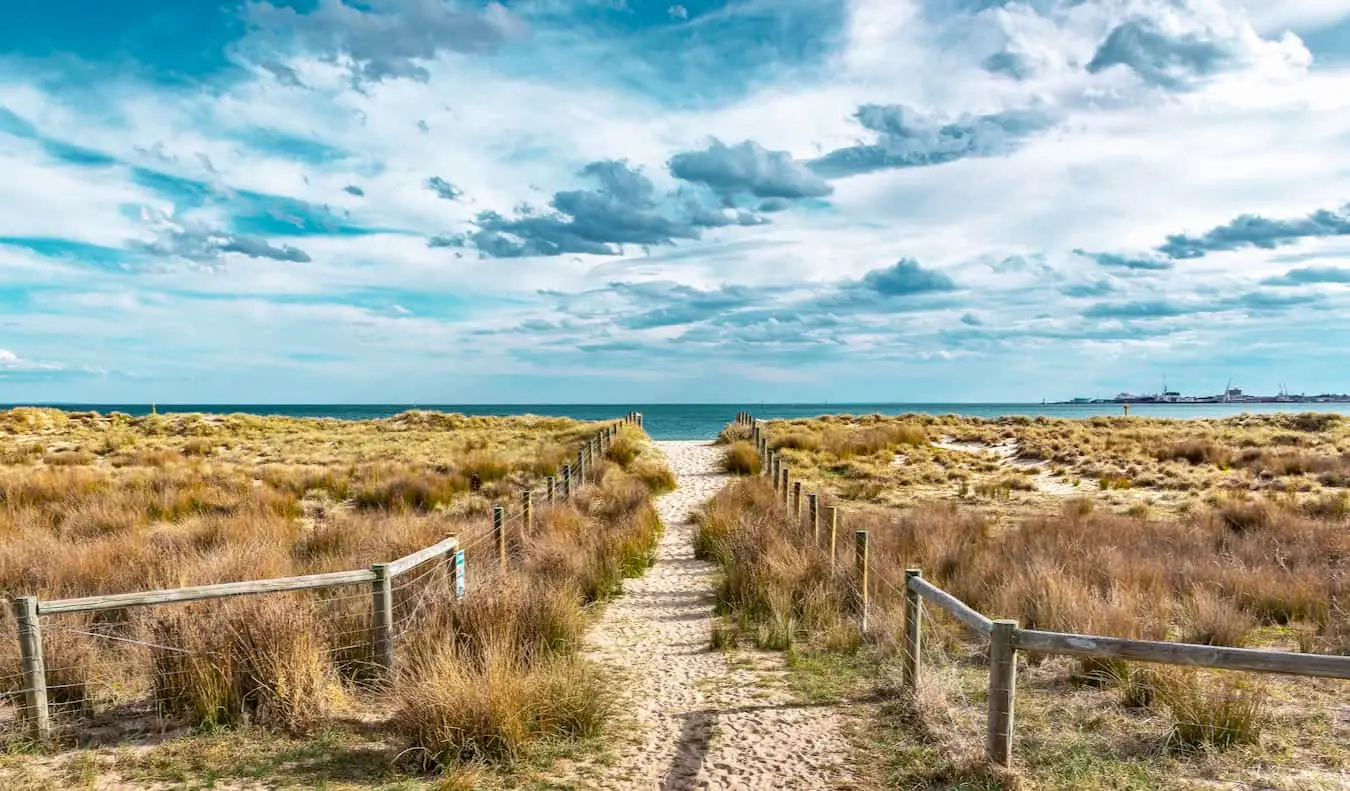Les vues panoramiques sur la côte de Phillip Island, près de Melbourne, en Australie