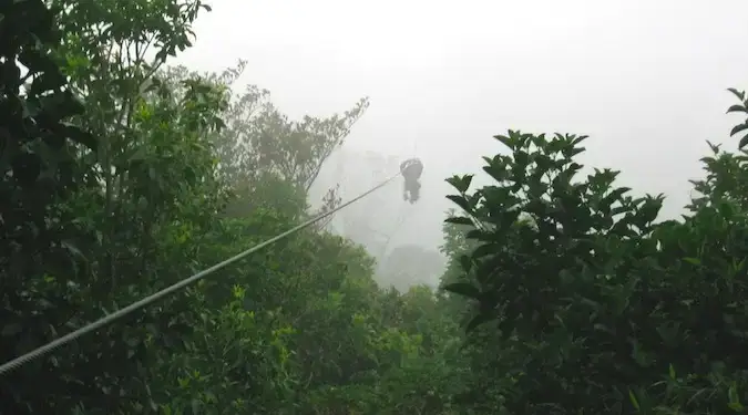 tirolesa na selva
