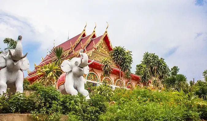 un temple à They, en Thaïlande