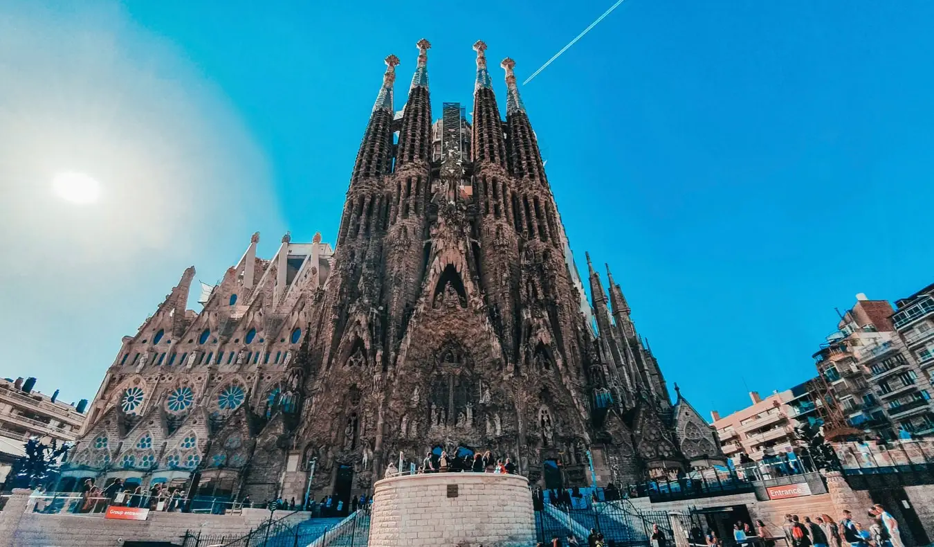 A histórica e imponente catedral de Barcelona, ​​Espanha