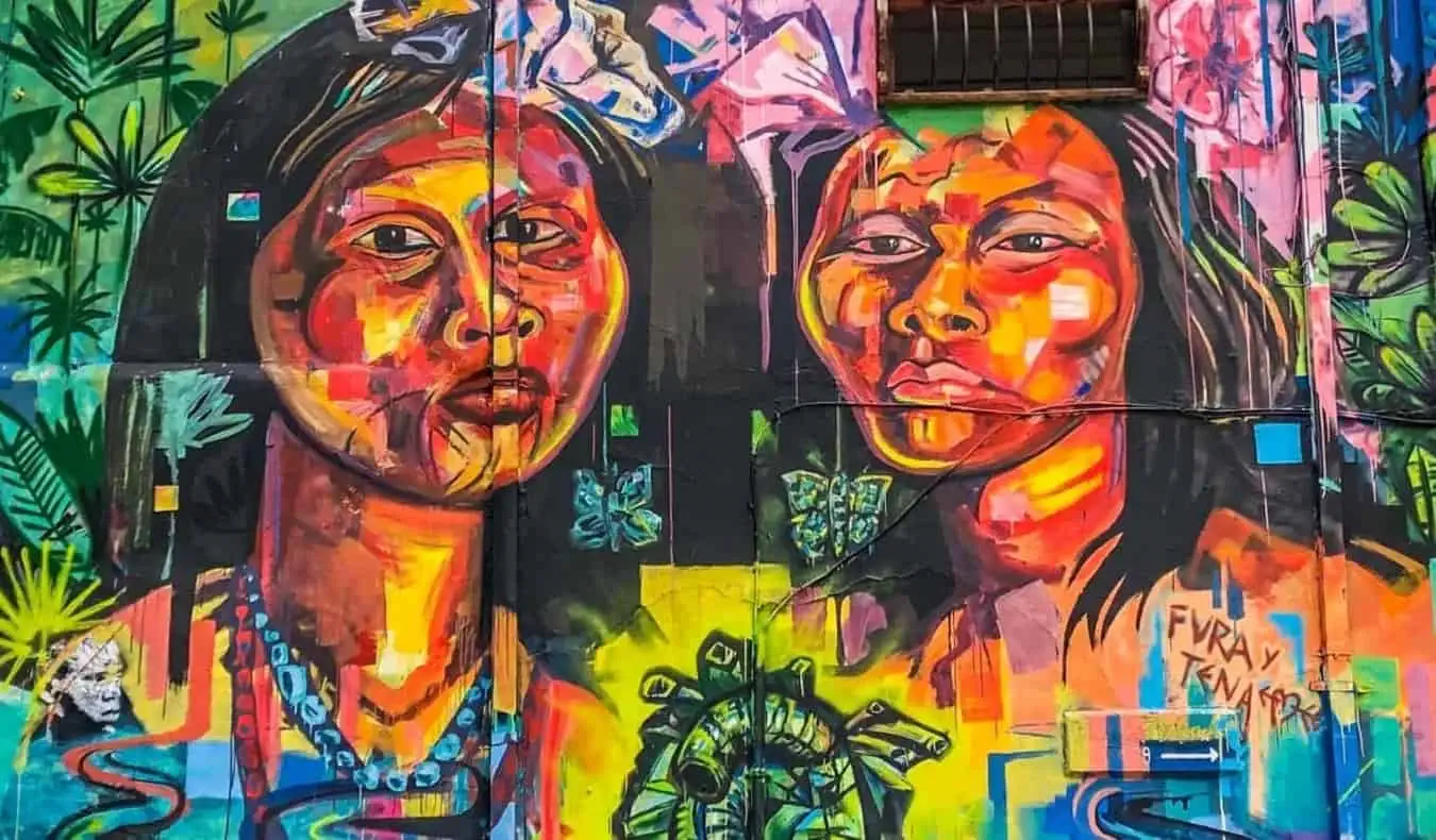 Art de rue coloré à Bogota, Colombie