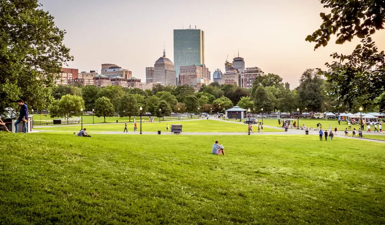 Une vue sur Boston, États-Unis