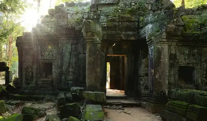 Les vieux temples d'Angkor Wat au Cambodge