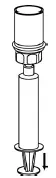 Draw the concentrate into the syringe - Illustration