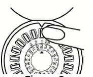 Remove pill 1 by pushing down on the pill - Illustration