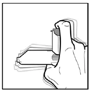 Shake the inhaler - Illustration