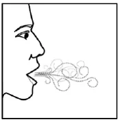 Breathe out normally - Illustration