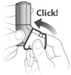 Do not open the cap until you are ready to take your inhalation - Illustration 