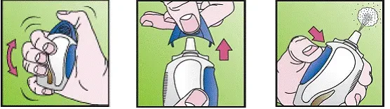 Priming VERAMYST Nasal Spray- Illustration
