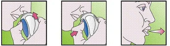 Using your VERAMYST Nasal Spray - Illustration