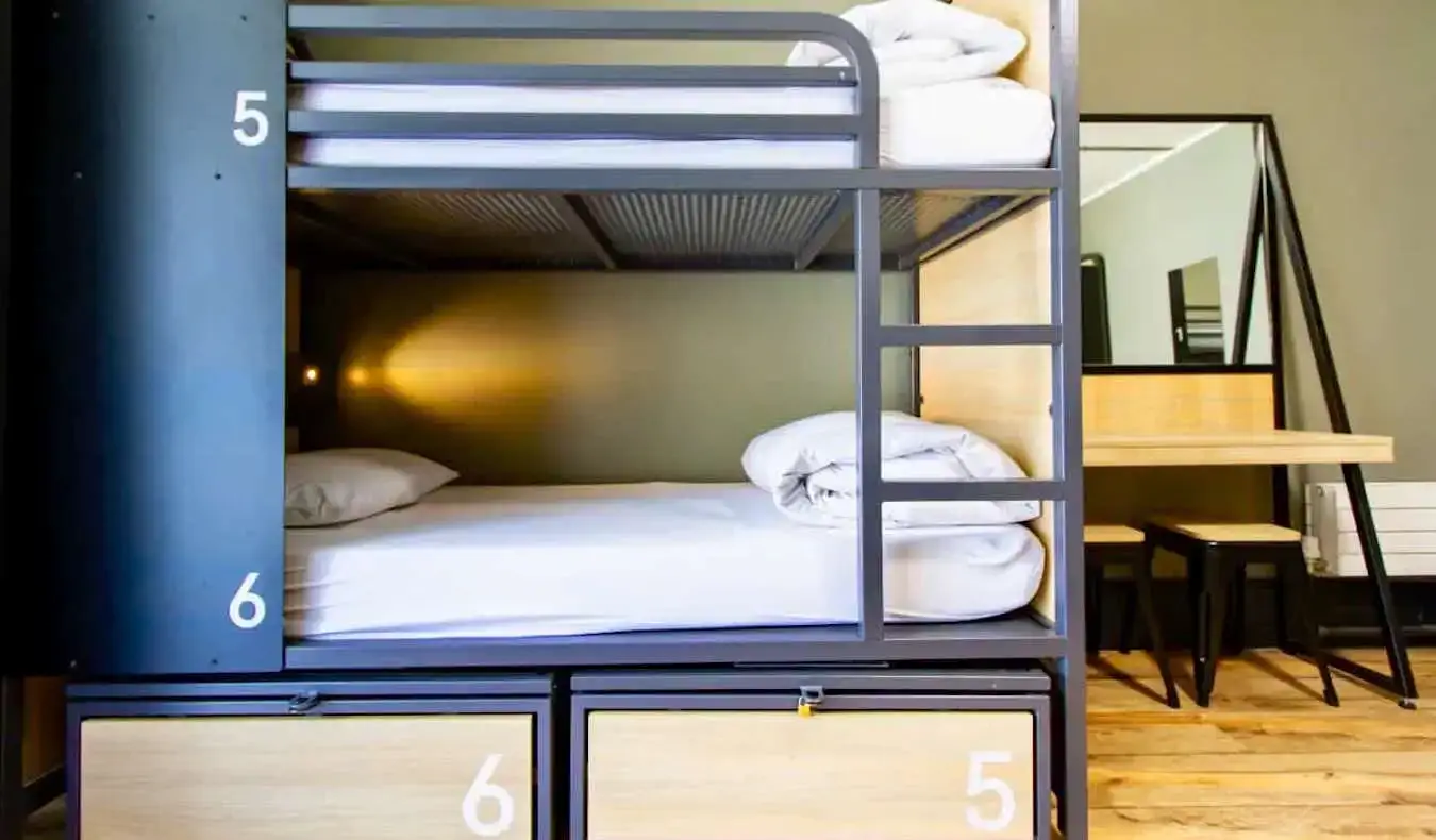 Camas en una habitación compartida limpia y espaciosa en Generator, Dublín