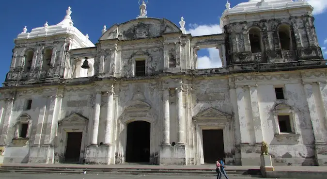 Arkitektur i det nye centrum af León, Nicaragua