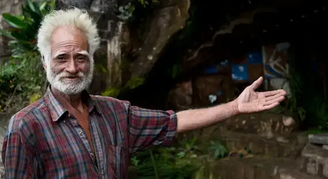Alberto Gutiérrez, en gammel mand stenhugger i Nicaragua