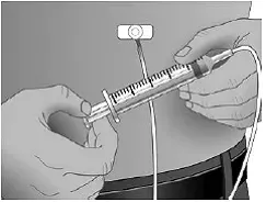 Do not inject GAMUNEX-C into a blood vessel - Illustration