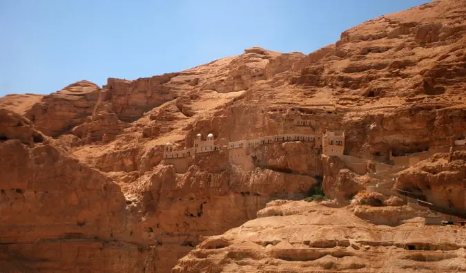 L'ancien monastère près de Jéricho, Israël