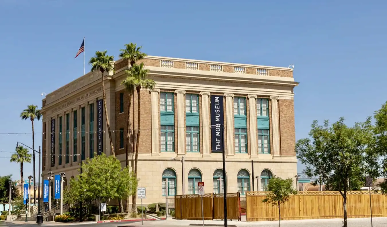 L'extérieur du Mob Museum à Las Vegas, Nevada