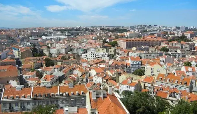vue panoramique sur Lisbonne, Portugal