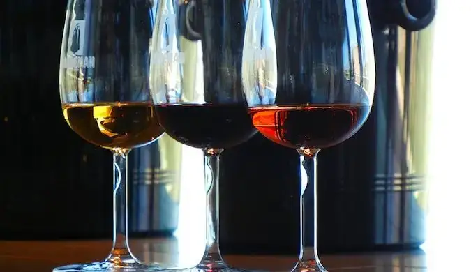 verres à vin de porto à porto